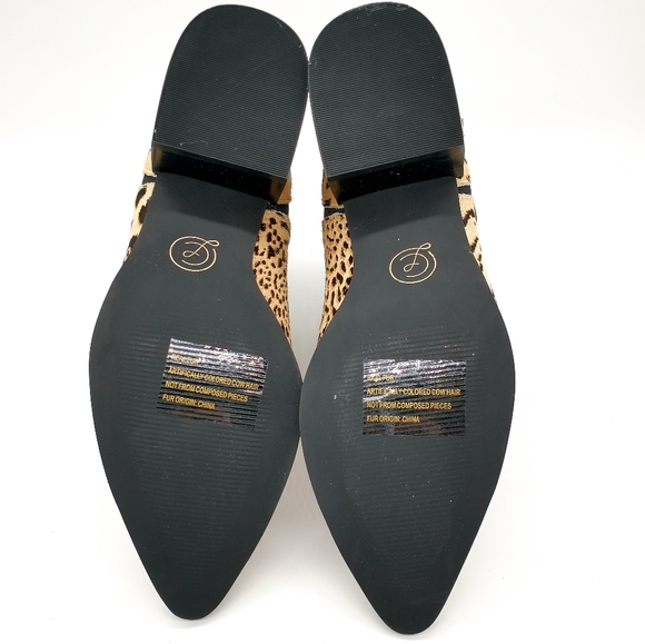 Chinese Laundry Finn Pony Ankle Boots Leopard - Picture 7 of 9